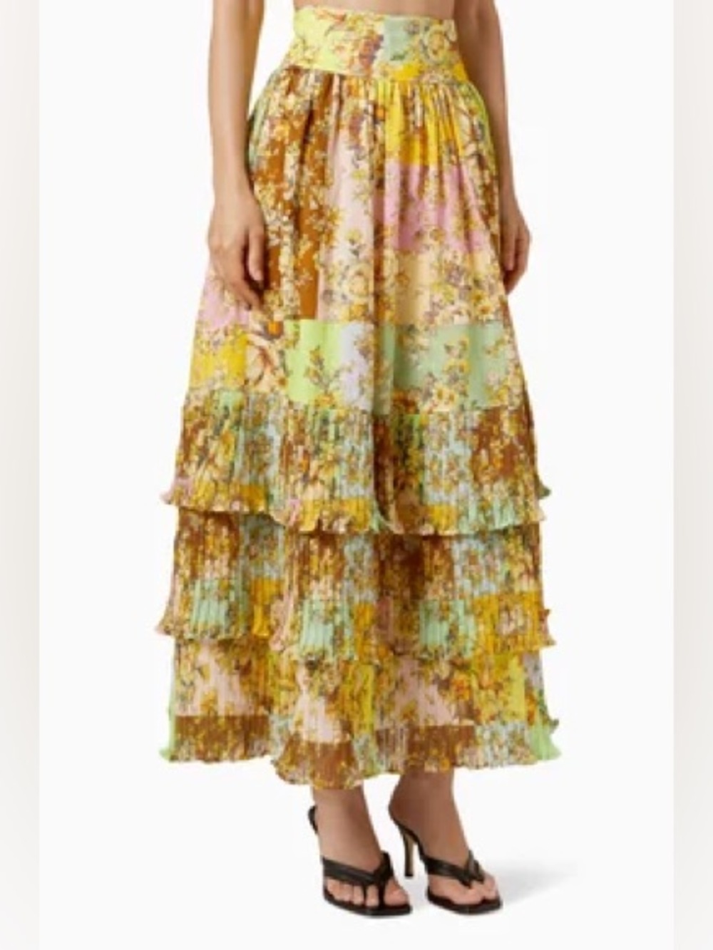 Alemais Matilde Pleat Midi Skirt AU size 10